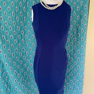 Calvin Klein , Royal blue scuba dress, size 2p
